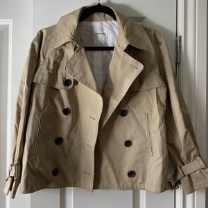 NWOT Club Monaco Cropped Trench Coat